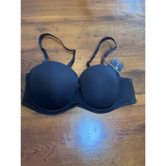 Wacoal Red Carpet Strapless Bra With Straps Black 36C NWT $76 - Picture 2 of 10